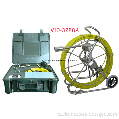 2 in 1 Pipe Video Inspection Camera with Counter & Self-Leveling Inspection Camera (V10-3288A)